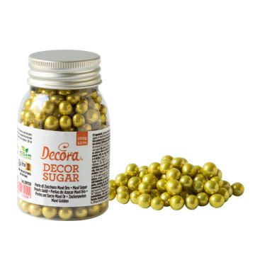 Maxi Perle Di Zucchero Oro Metal 100g.