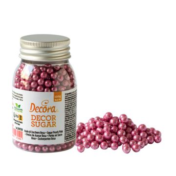 Perle Di Zucchero Rosa Metal 100g.