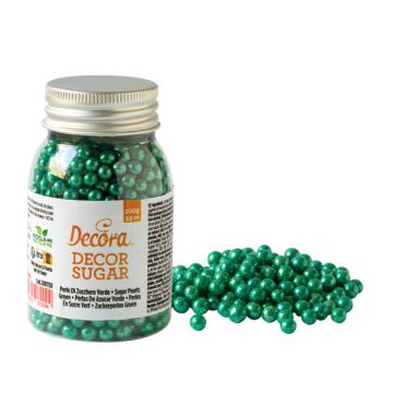 Perle Di Zucchero Verde Metal 100g.