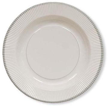 Piatti piccoli 21cm. righe argento pz.8