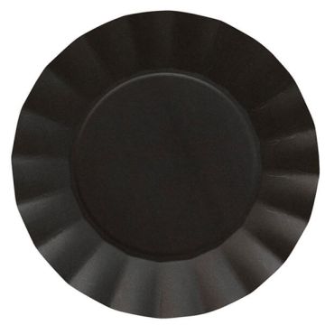 Piatti Grandi Nero Pz.20 Cm.24.5 Compostabile