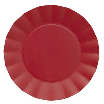 Piatti Grandi Rossi Pz.20 CM.24.5 COMPOSTABILE