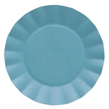 Piatti Piccoli Turchese Pz.20 CM.21 COMPOSTABILE