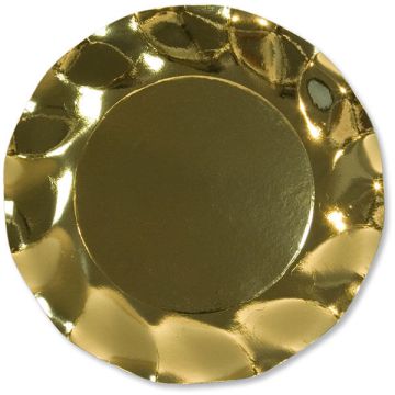 Piatti Grandi Oro Lucido Pz.8