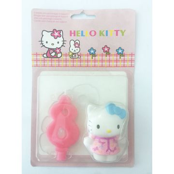 CANDELA NUMERO (8) HELLO KITTY PZ.1