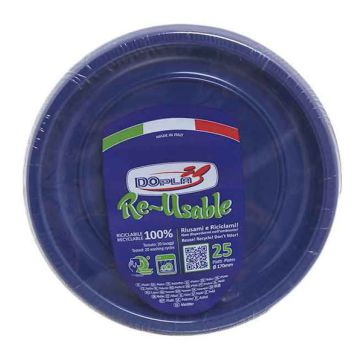 Piattino frutta blu pz.25