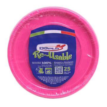 Piatto piano fuxia pz.25