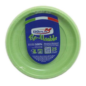 Piattino frutta verde acido pz.25