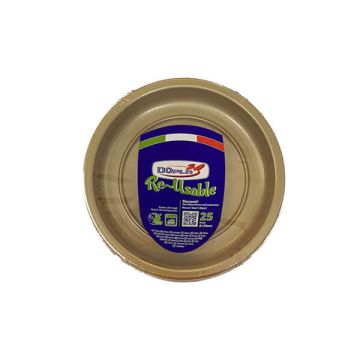 Piattino Frutta Oro Pz.25