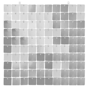 Pannello Decorativo Argento 30x30cm.pz.1