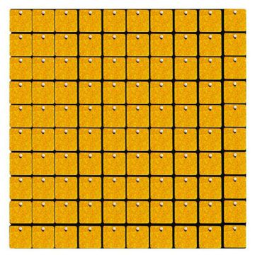 Pannello Decorativo Olografico Oro Pz.1 cm. 30x30