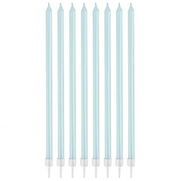 Candeline Stelo Light Blue Pz.8