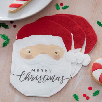 Tovaglioli Babbo Natale Pz.16