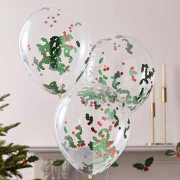 Palloncini Con Confetti Agrifoglio Pz.5