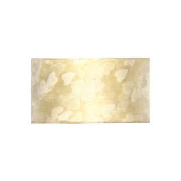 NASTRO ORGANZA CUORE AVORIO PZ.1