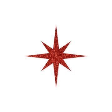 Stelle Adesive Rosse Pz.4 Cm.10