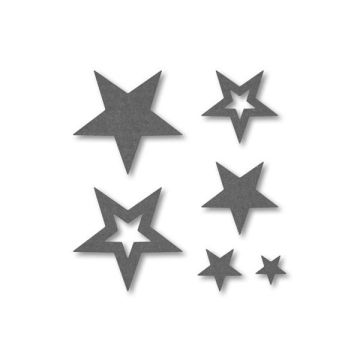 STELLA IN FELTRO GRIGIA PZ.48