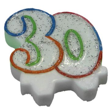 CANDELINE 30 MULTICOLOR GLITTER