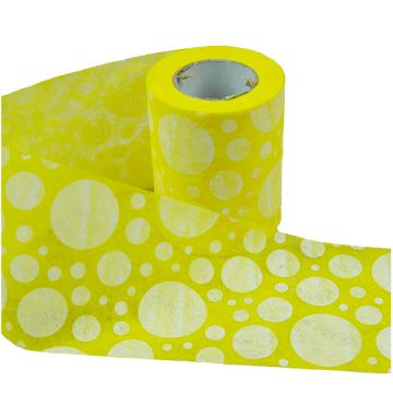 NASTRO DOTS GIALLO PZ.1