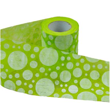 NASTRO DOTS VERDE LIME PZ.1