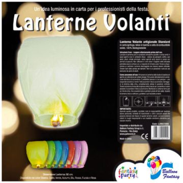 LANTERNA DESIDERI TONDA AZZURRO PZ.1