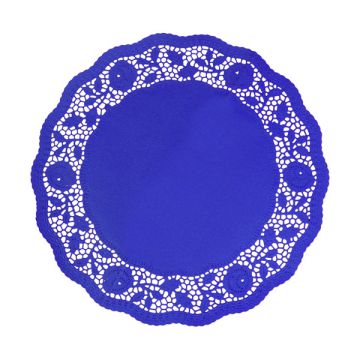 PIZZO IN CARTA BLU DIAM.36 PZ.6