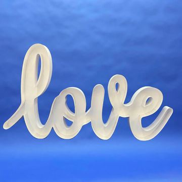 Struttura Porta Palloncini Love Pz.1 Scritta Sagomata Cm.150 X Cm.95