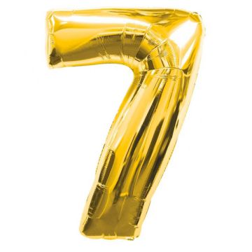 PALLONCINO 7° COMPLEANNO ORO PZ.1