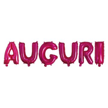 SCRITTA AUGURI FUXIA