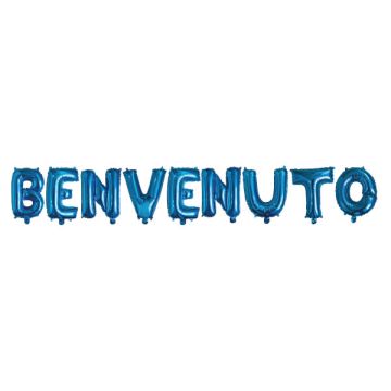 SCRITTA BENVENUTO BLU
