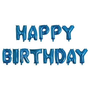 SCRITTA HAPPY BIRTHDAY BLU