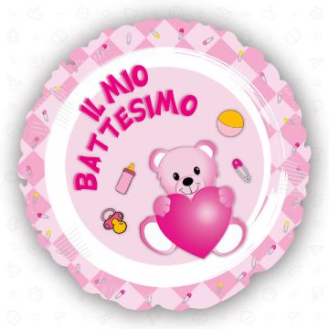 PALLONCINO BATTESIMO BAMBINA PZ.1