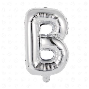 PALLONCINO LETTERA (B) ARGENTO PZ.1