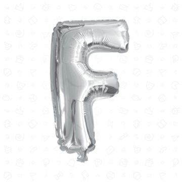 PALLONCINO LETTERA (F) ARGENTO PZ.1