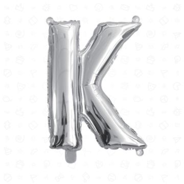 PALLONCINO LETTERA (K) ARGENTO PZ.1
