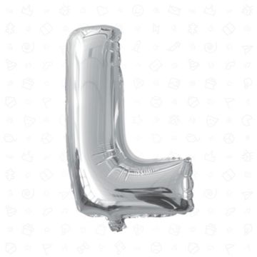 PALLONCINO LETTERA (L) ARGENTO PZ.1