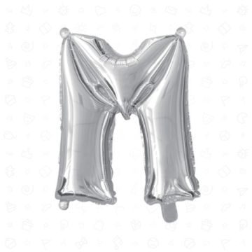 PALLONCINO LETTERA (M) ARGENTO PZ.1