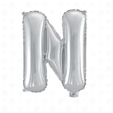 PALLONCINO LETTERA (N) ARGENTO PZ.1