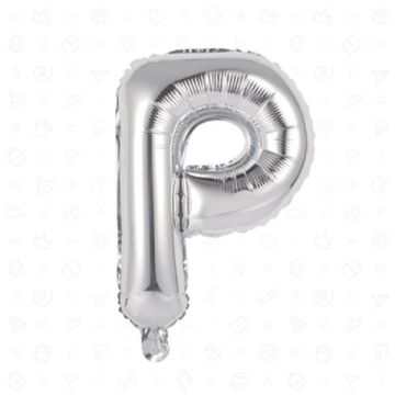 PALLONCINO LETTERA (P) ARGENTO PZ.1