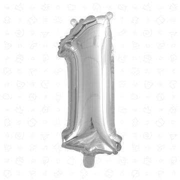 PALLONCINO NUMERO (1) ARGENTO PZ.1