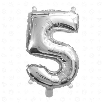 PALLONCINO NUMERO (5) ARGENTO PZ.1