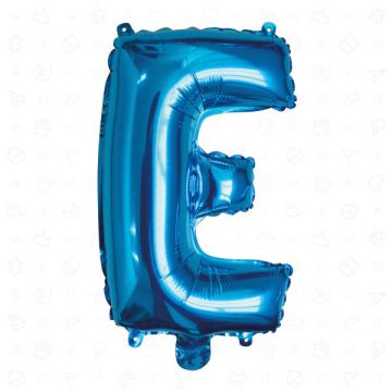 PALLONCINO LETTERA (E) BLU PZ.1