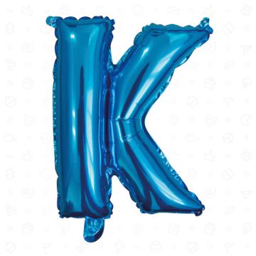 PALLONCINO LETTERA (K) BLU PZ.1