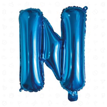 PALLONCINO LETTERA (N) BLU PZ.1