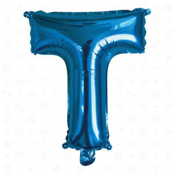 PALLONCINO LETTERA (T) BLU PZ.1
