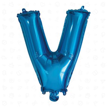 PALLONCINO LETTERA (V) BLU PZ.1