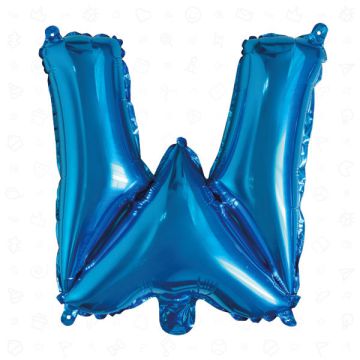 PALLONCINO LETTERA (W) BLU PZ.1