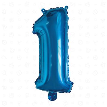 PALLONCINO NUMERO (1) BLU PZ.1