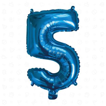 PALLONCINO NUMERO (5) BLU PZ.1