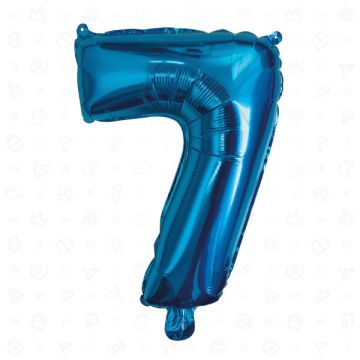 PALLONCINO NUMERO (7) BLU PZ.1